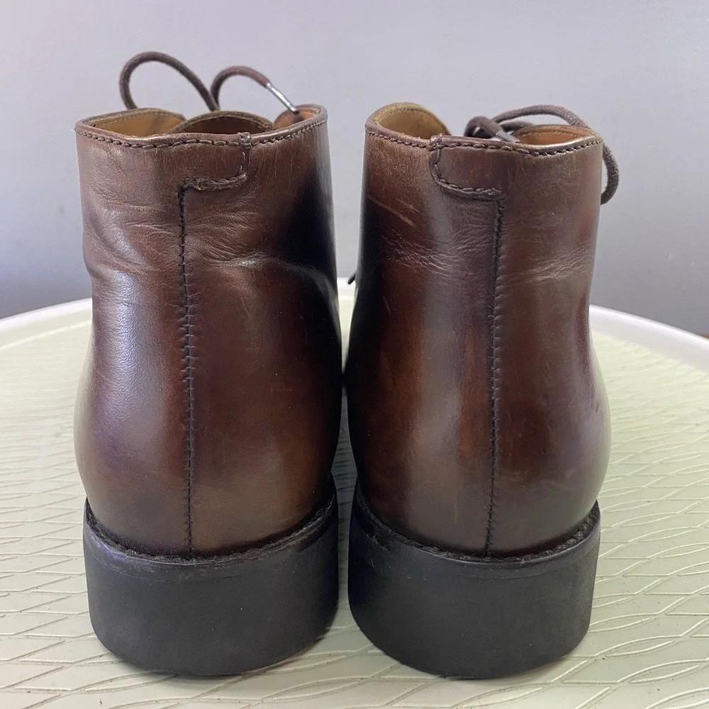 LOTTUSSE Men's Brown Leather Chukka Ankle Dress‎ Boots Made In Spain US 8/EUR 41